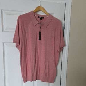 Michael Kors Men's Light Pink Short-Sleeve Polo